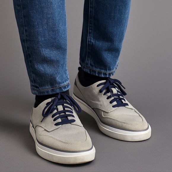 Cole Haan Other - Cole Haan Men’s Grand 360 Canvas Sneakers Gray Blue Size 10 Casual Shoes Classic